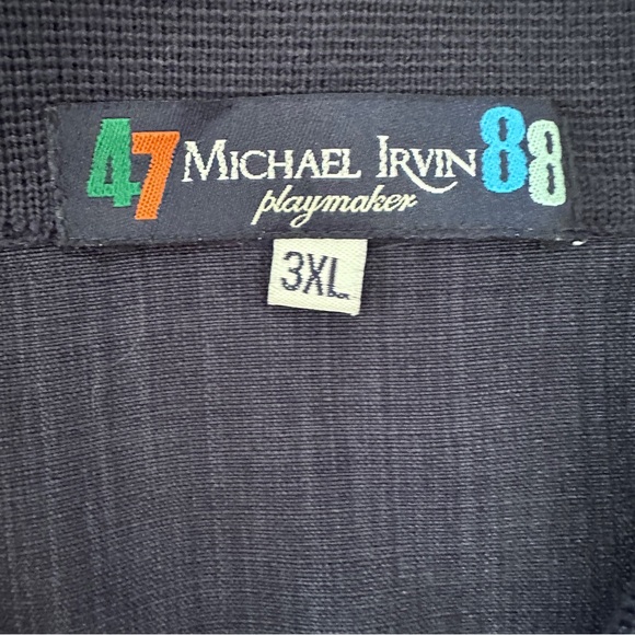 Men’s Cool Retro Tony Soprano 3X Button Down Shirt- Navy - Picture 4 of 7